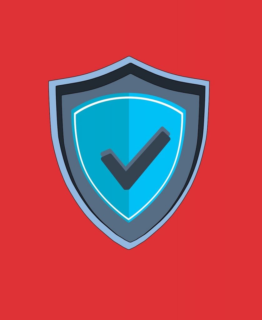 Free sign security coat of arms vector